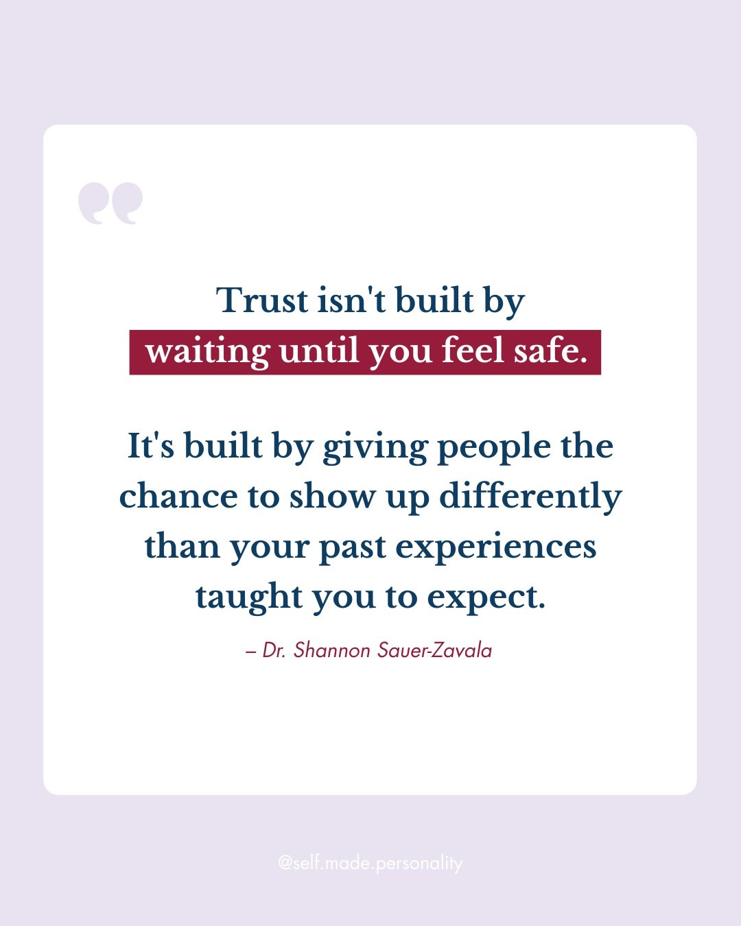 Trust isn't a feeling you wait for.

It's something you have to build intentionally.

If you struggle with trusting others, past experiences may have taught you that letting your guard down isn&rsquo;t safe.

Maybe you couldn&rsquo;t count on your fa