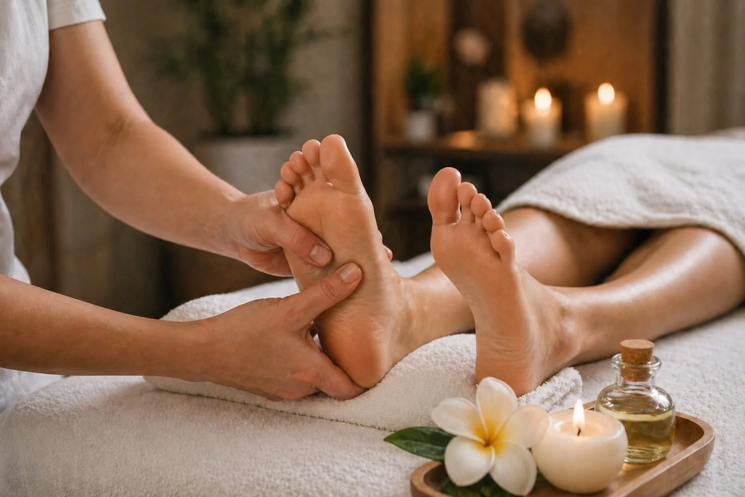 Darstellung einer Fußmassage