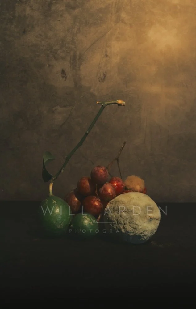 Still Life of Unripe and Overripe Fruit