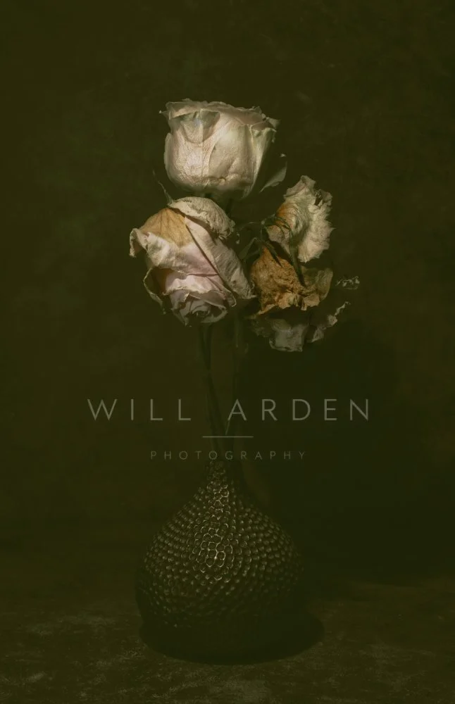 A Vase of Decaying Roses