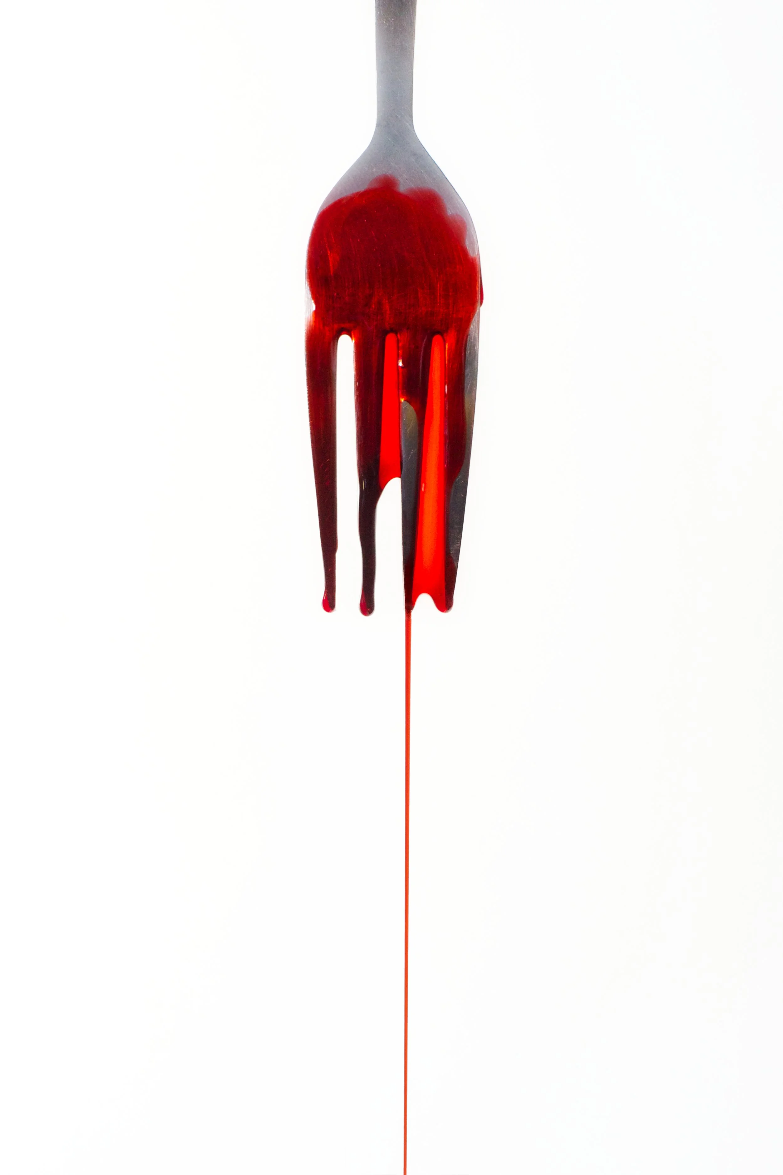 A Fork Dripping Blood