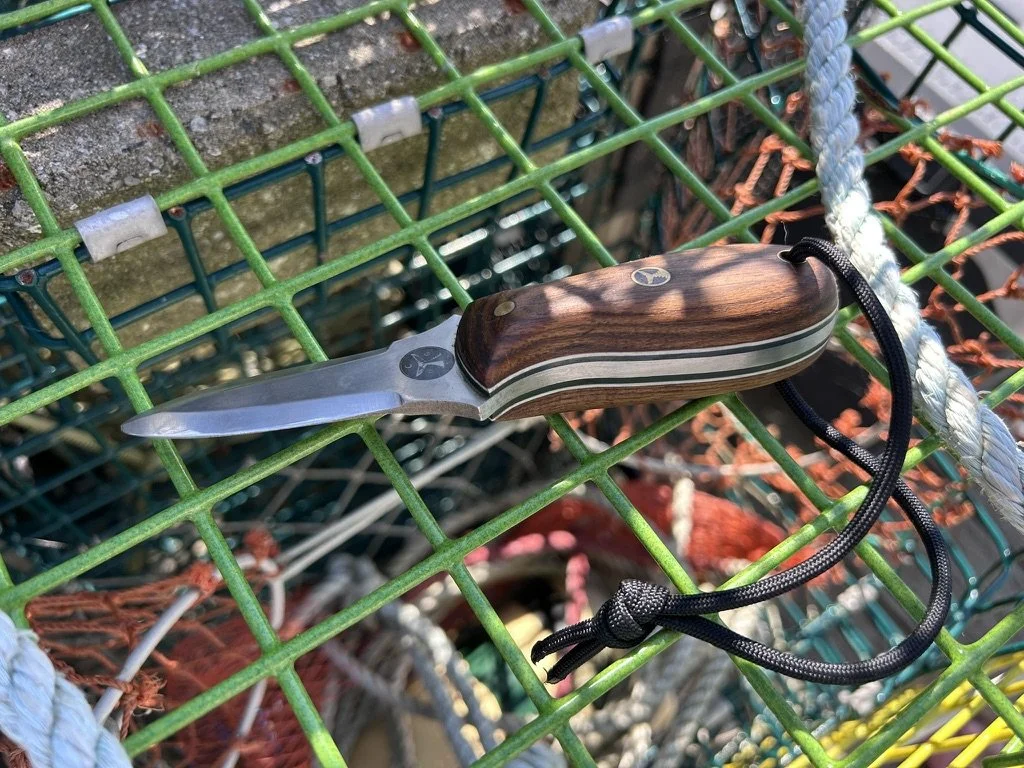 013 - Model One Oyster Knife - Burmese Teak - Evergreen