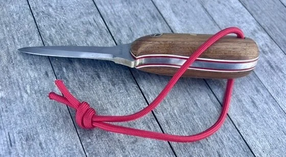 007 - Model One Oyster Knife - Burmese Teak - Vigilant