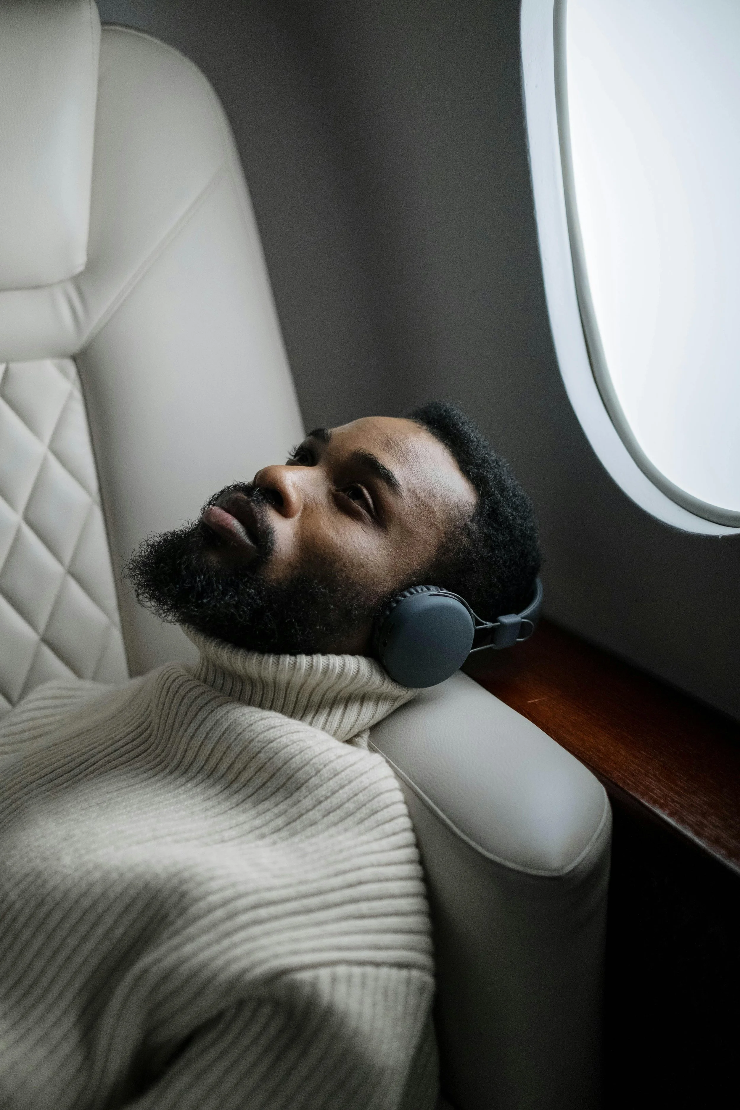 A Relaxed man representing positive progress through therapy
