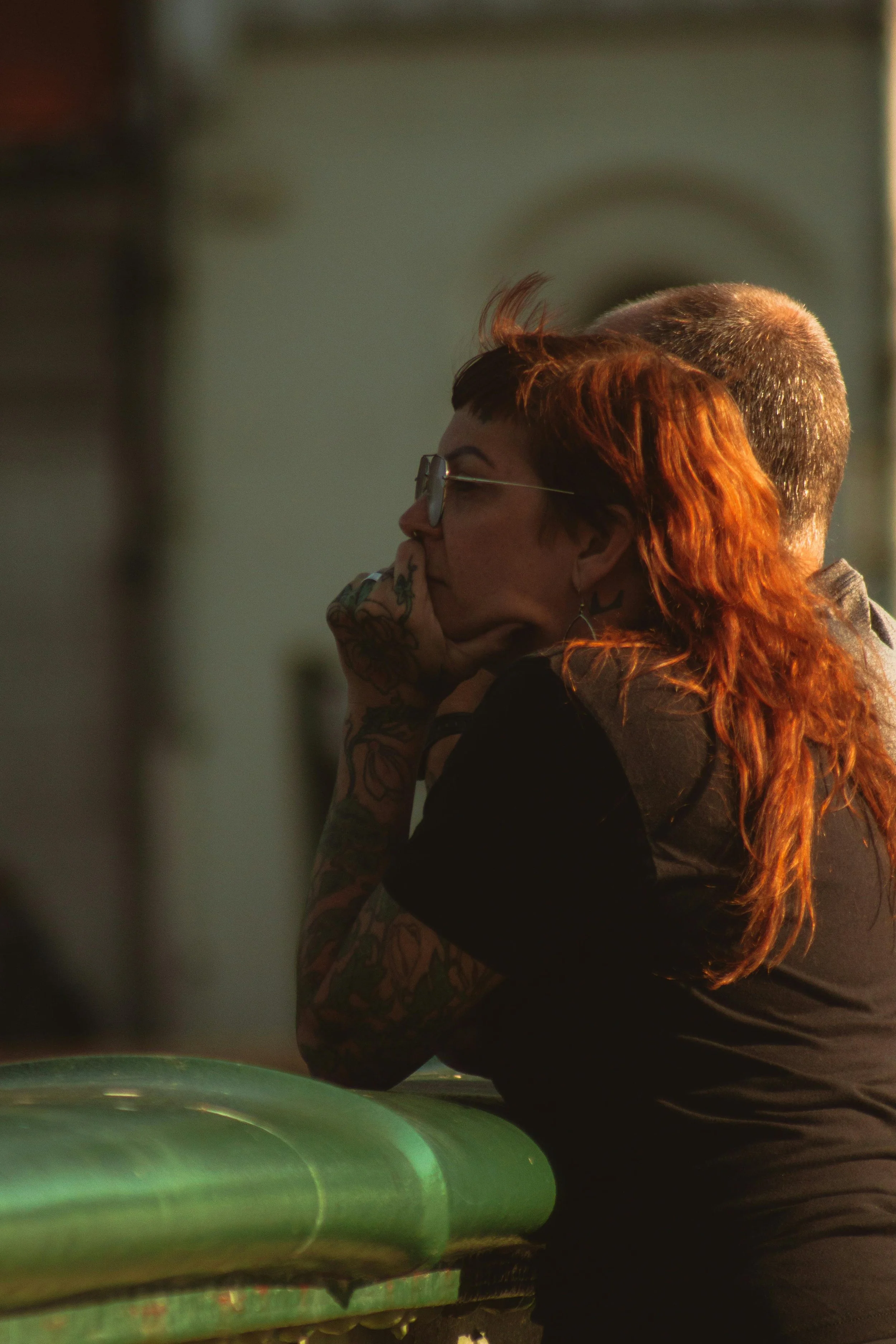Relaxed woman reflecting a sense of wellbeing following therapy support