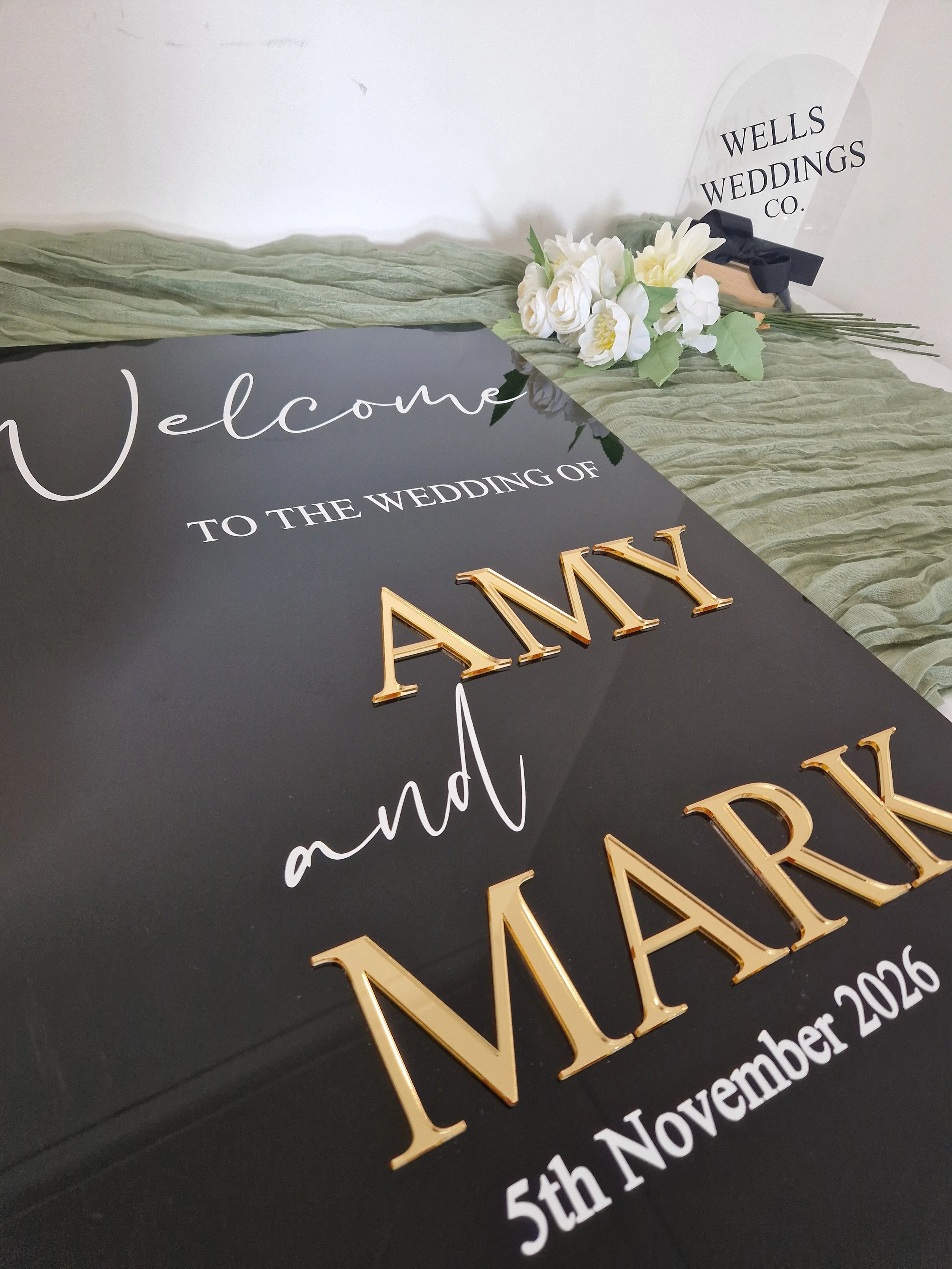 Wedding 3d Welcome Sign A2