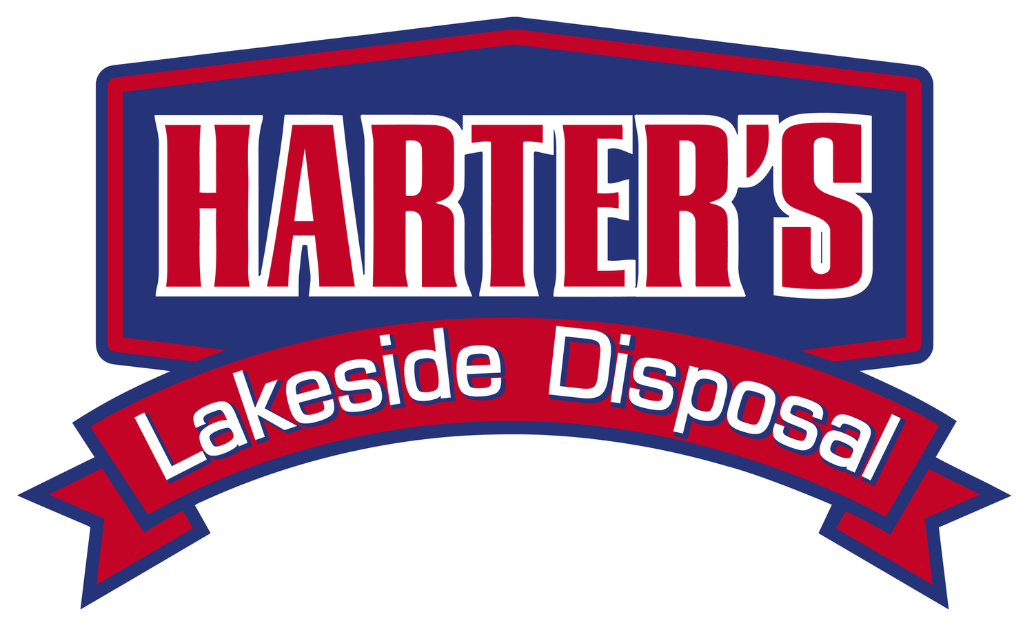 Harter's Lakeside Disposal logo with red, white, and blue colors