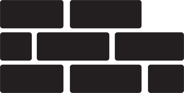 Illustration of various black bricks with text on them about the importance of building a strong foundation for success.
