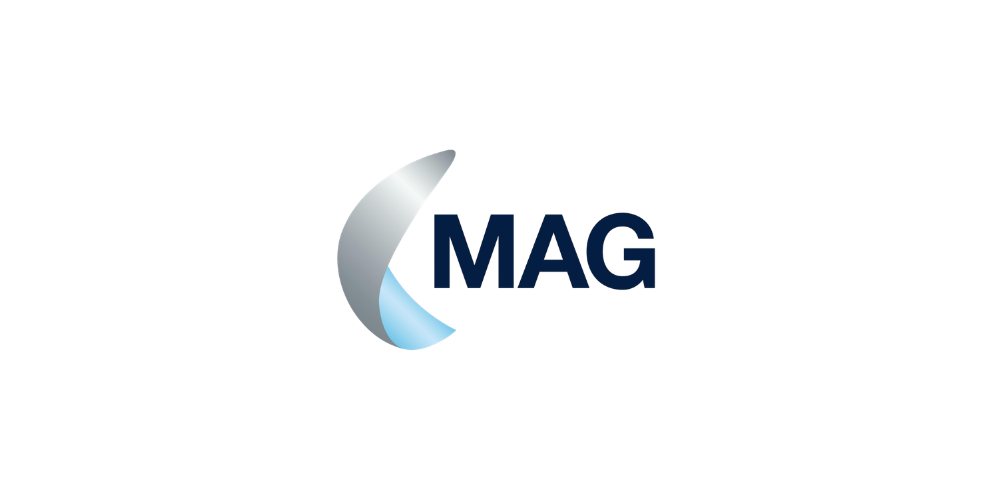 Logo for a magazine with a crescent moon graphic and the words 'Daily MAG'.