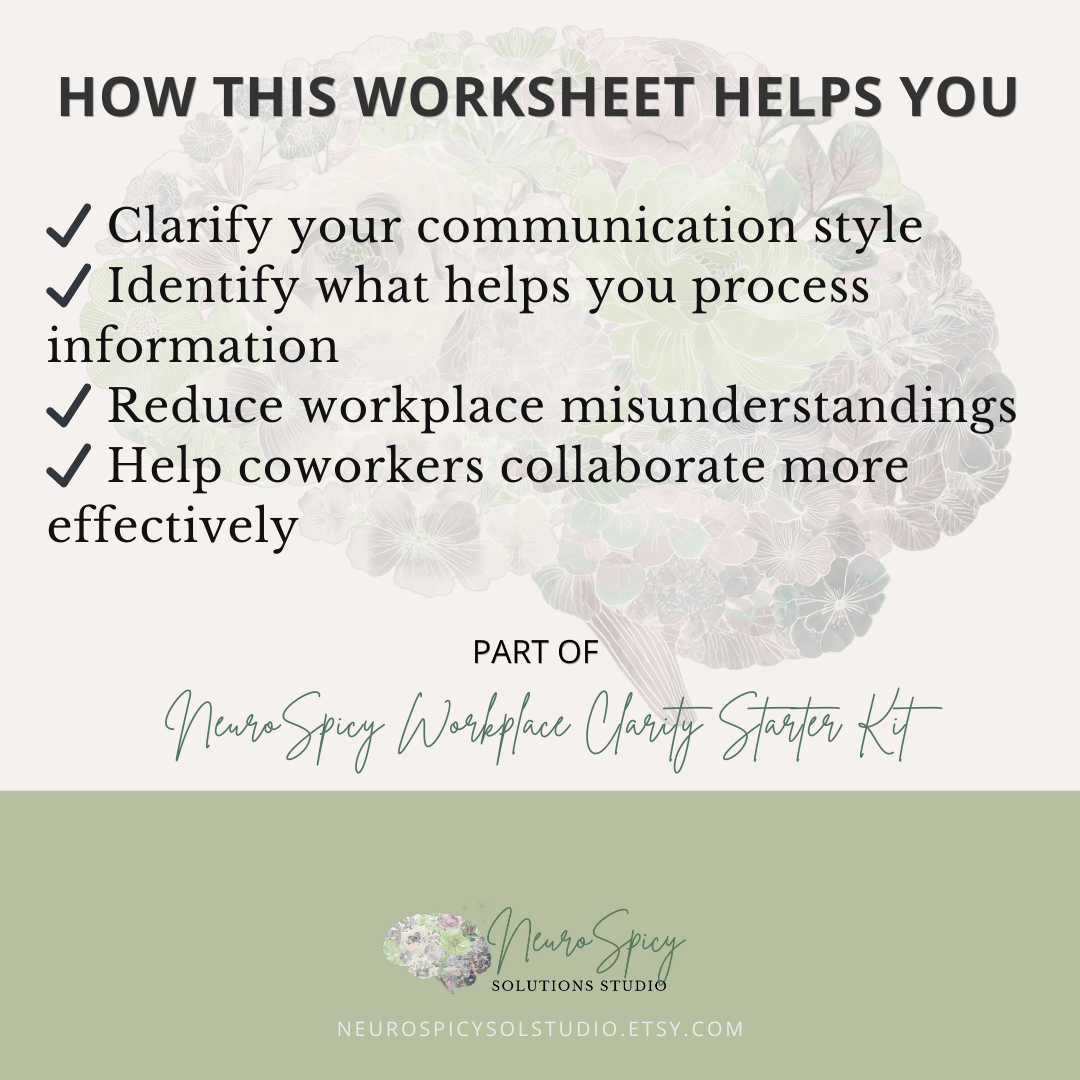 ADHD & Neurodivergent Workplace Communication Guide | Scripts, Clarity & Confidence