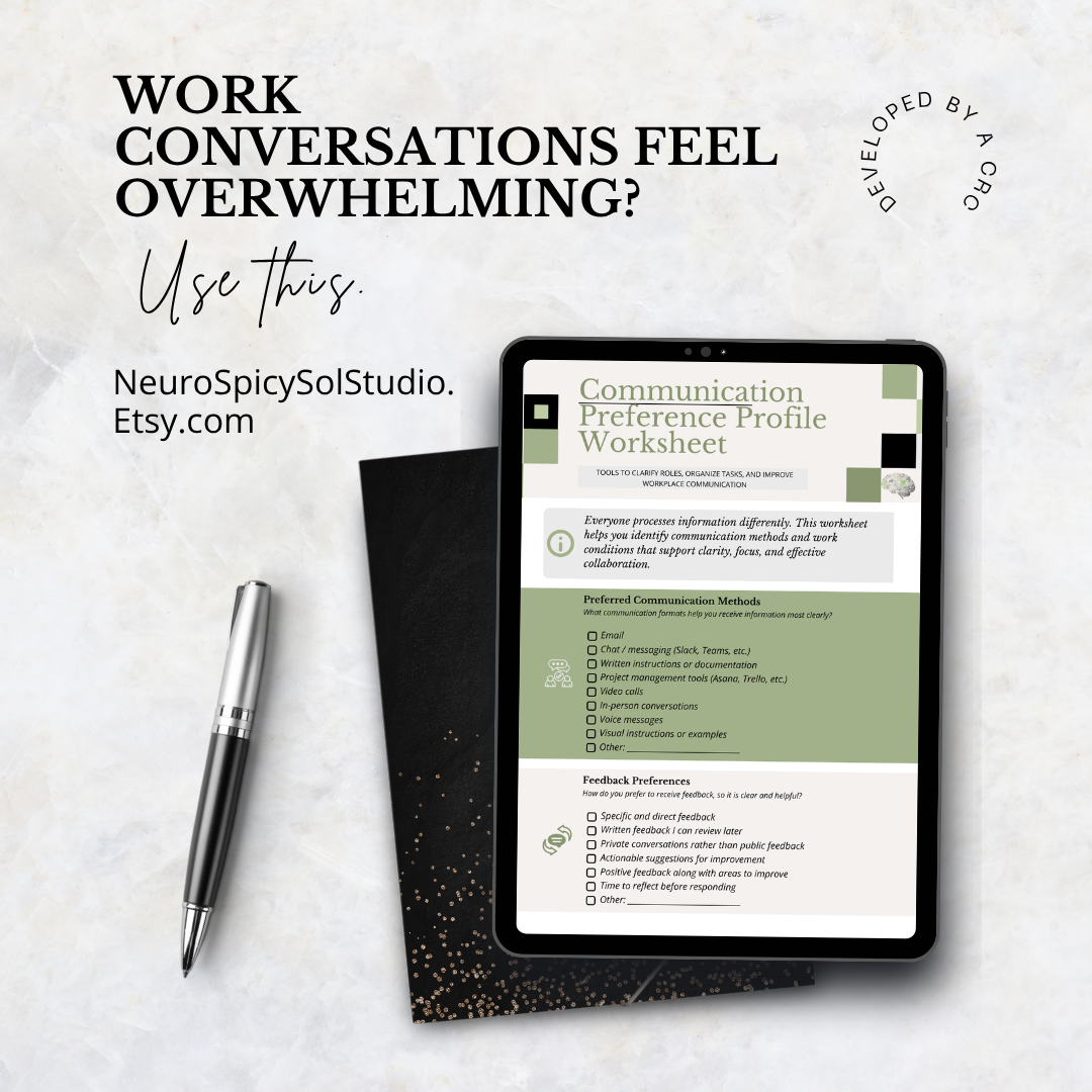 Struggling to say what you need at work? This guide offers simple, real-life language and structure to help you communicate with more clarity, confidence, and less overwhelm.