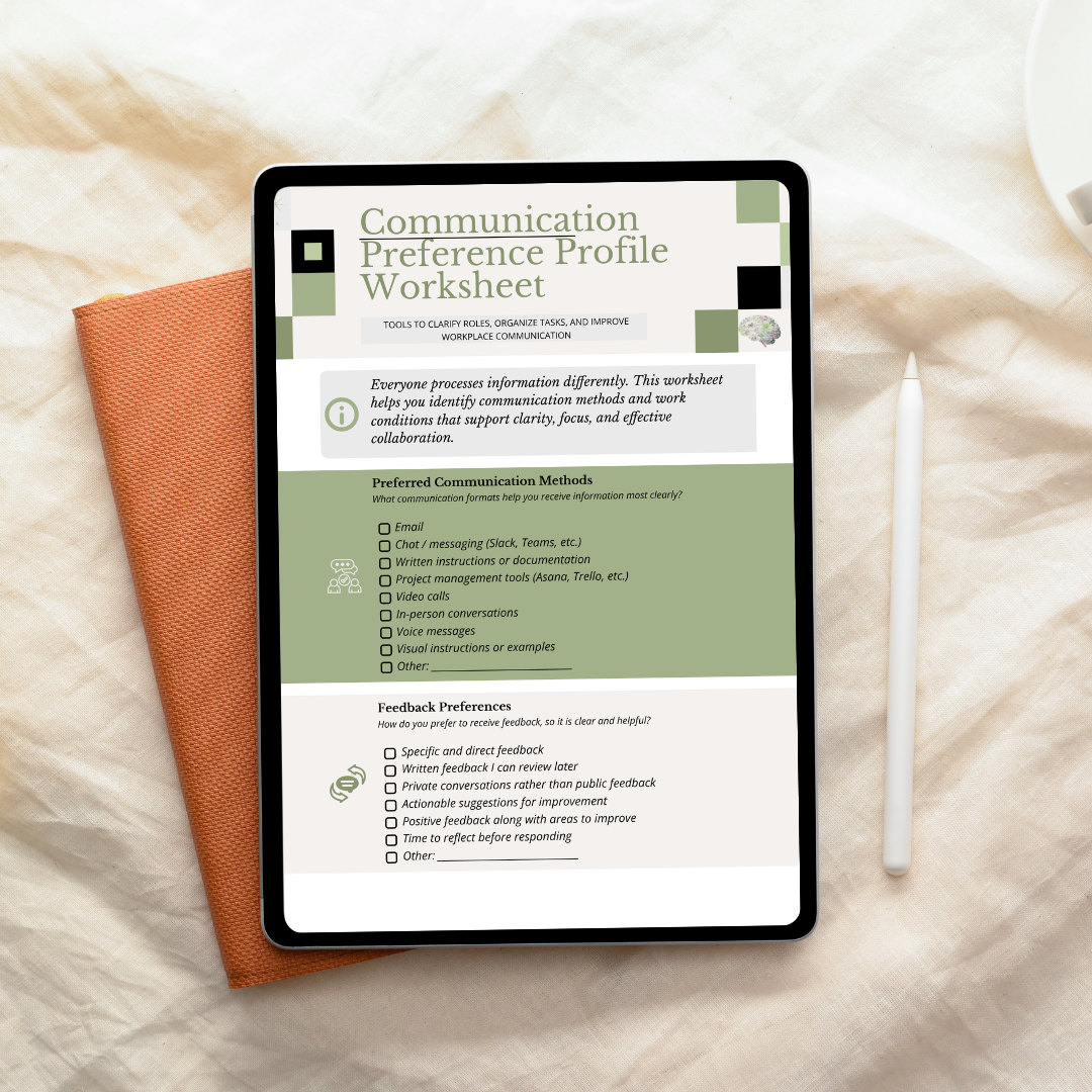 A practical guide to help you communicate clearly at work—without overthinking, overexplaining, or burning out. Includes simple frameworks and real-life language you can actually use in the moment.