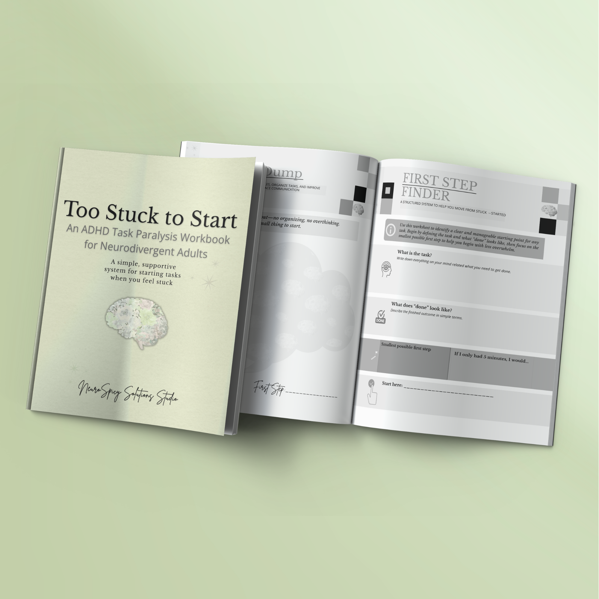 Too Stuck to Start: An ADHD Task Paralysis Workbook for Neurodivergent Adults 
