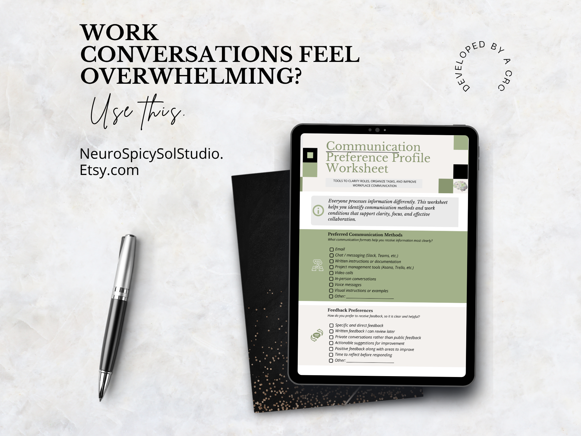 A practical guide to help you communicate clearly at work—without overthinking, overexplaining, or burning out. Includes simple frameworks and real-life language you can actually use in the moment.