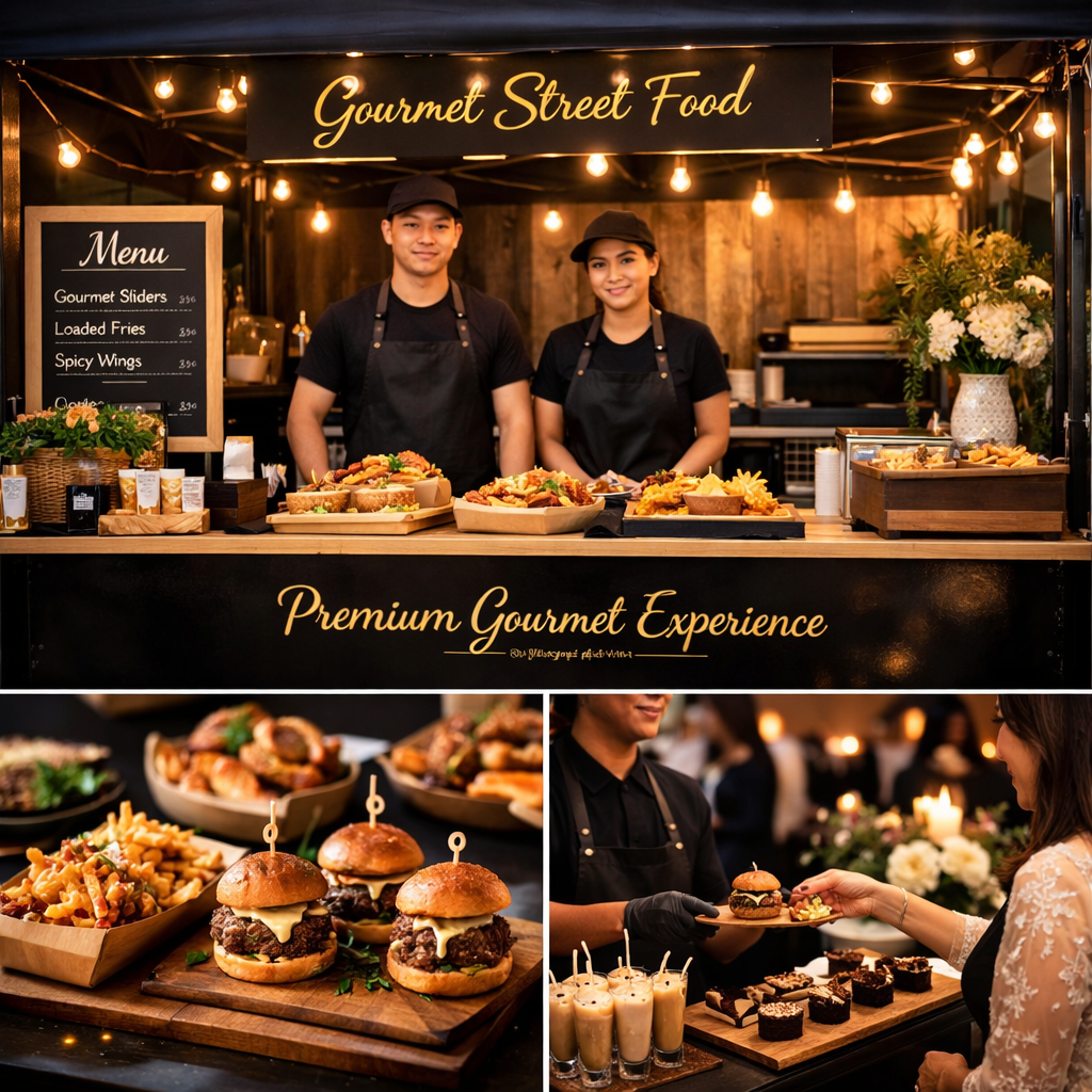 Premium Gourmet food cart Experience