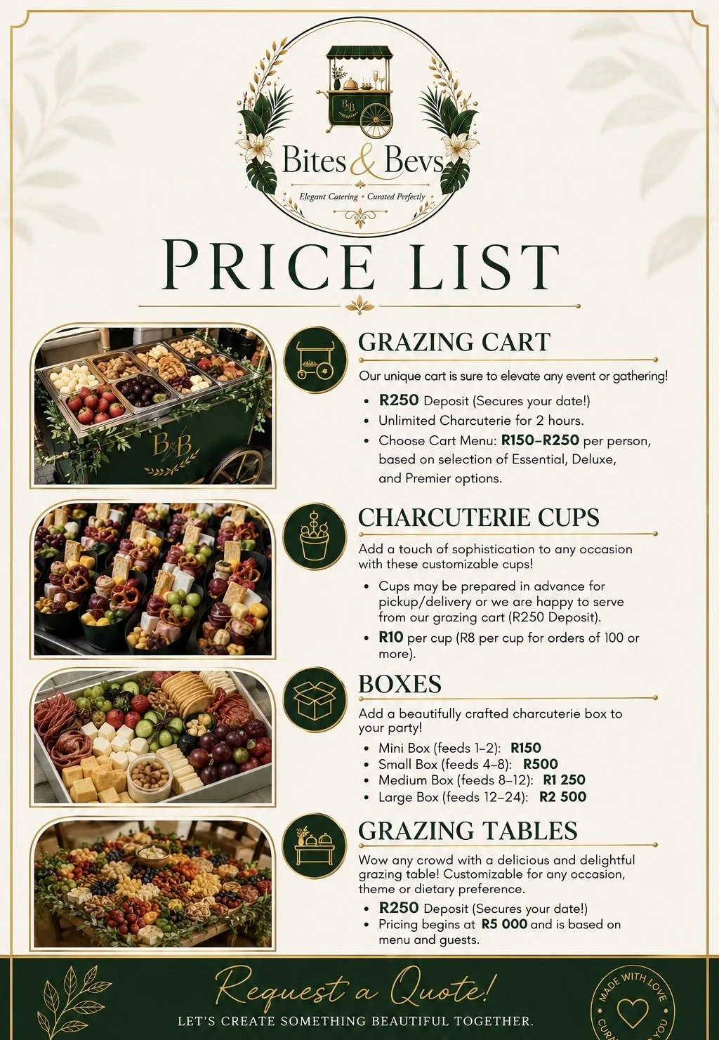Grazing Cart Hire & Charcuterie Catering