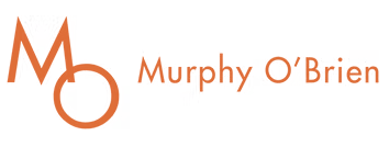 Murphy O'Brien logo with stylized initials and name in orange text.