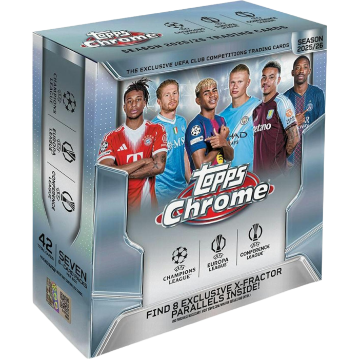 Topps Chrome 2025/26 UEFA Club Competitions Trading Card Box