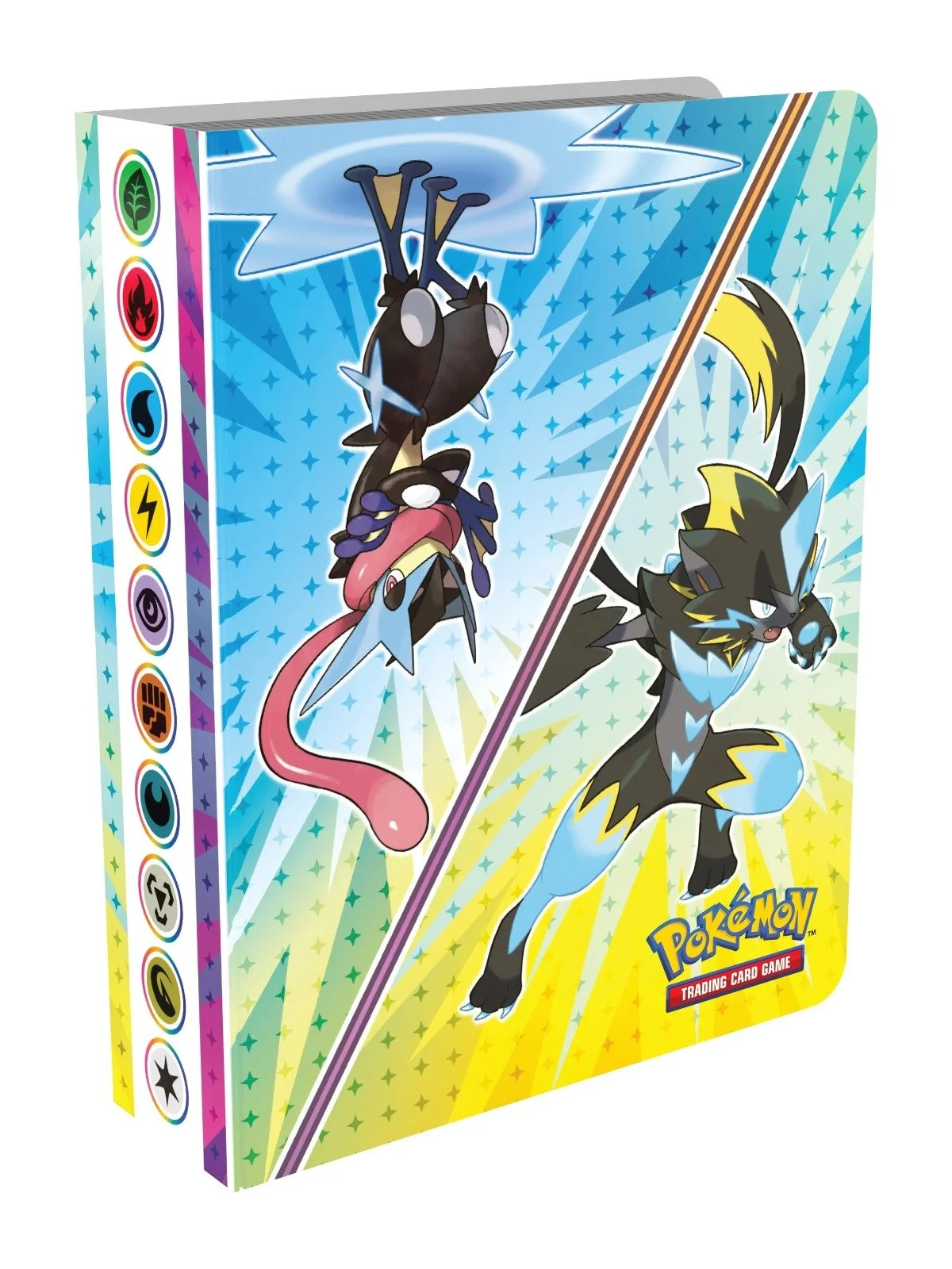 Pokémon TCG Mini Portfolio Q4 2026 with Mega Greninja and Mega Zeraora artwork