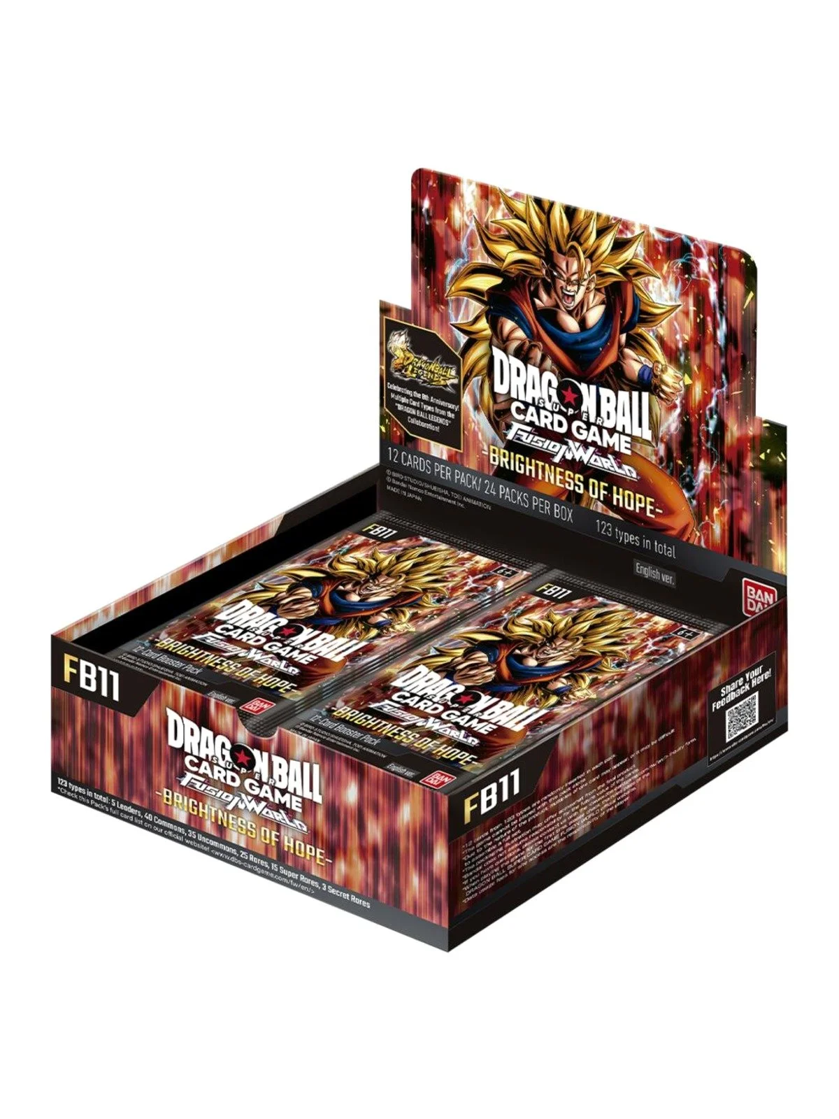 Dragon Ball Super Card Game Fusion World FB11 Brightness of Hope English booster box of 24 packs