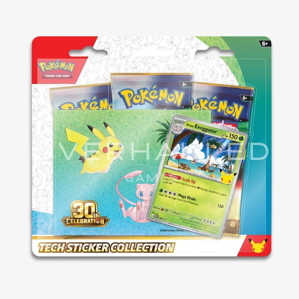 Pokémon 30th Anniversary Tech Sticker Collection