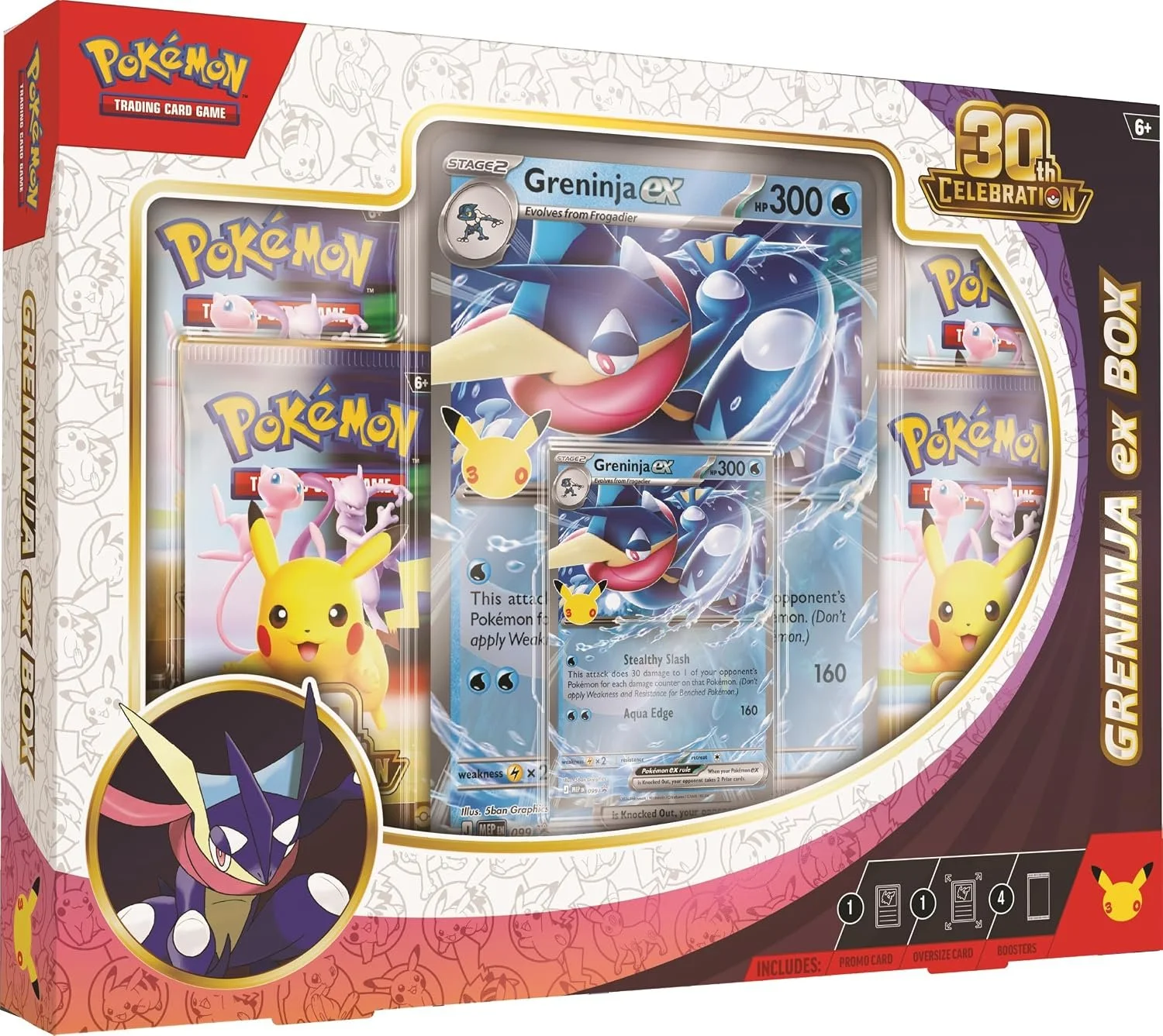 Pokémon TCG: 30th Celebration Greninja/Sylveon ex Box (chosen at random)