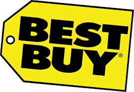 Best Buy store logo on a yellow price tag background.