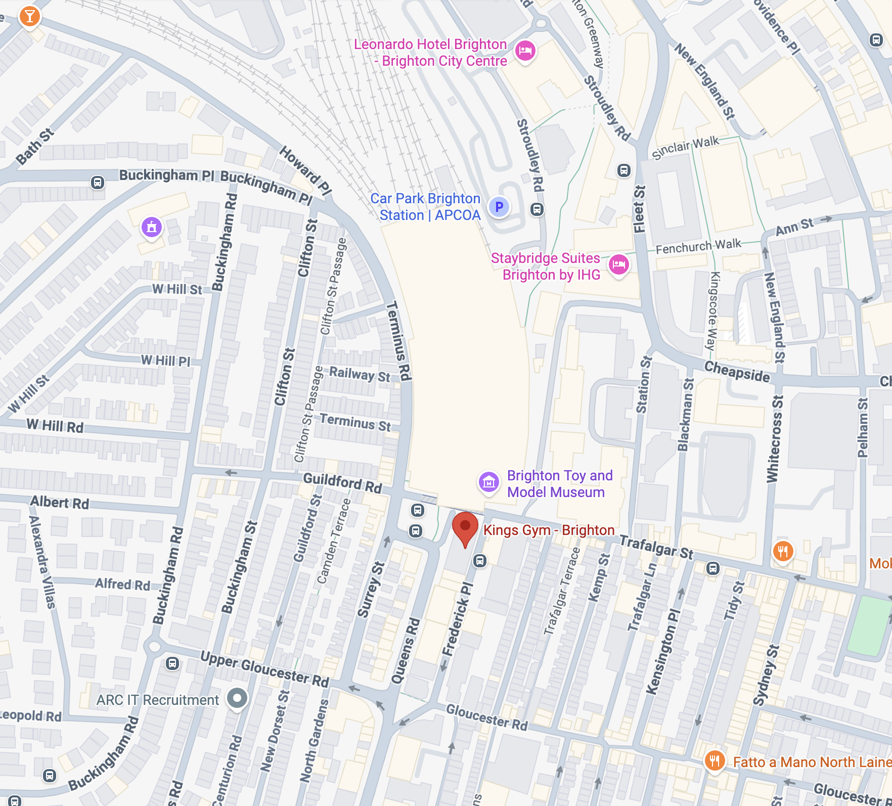 Loctation of MAPT on google maps at 78 Queens Road