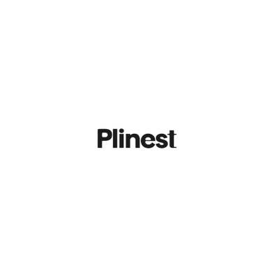 Logo of the company Plinest with a black and white design.