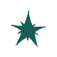 Geometric drawing of an outline square with sections divided by vertical, horizontal, and diagonal lines.