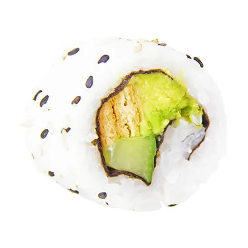 Vegan California (Wit/Zwarte Sesam) - Gesneden