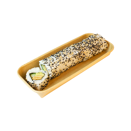 Vegan California (Wit/Zwarte Sesam) - Gesneden