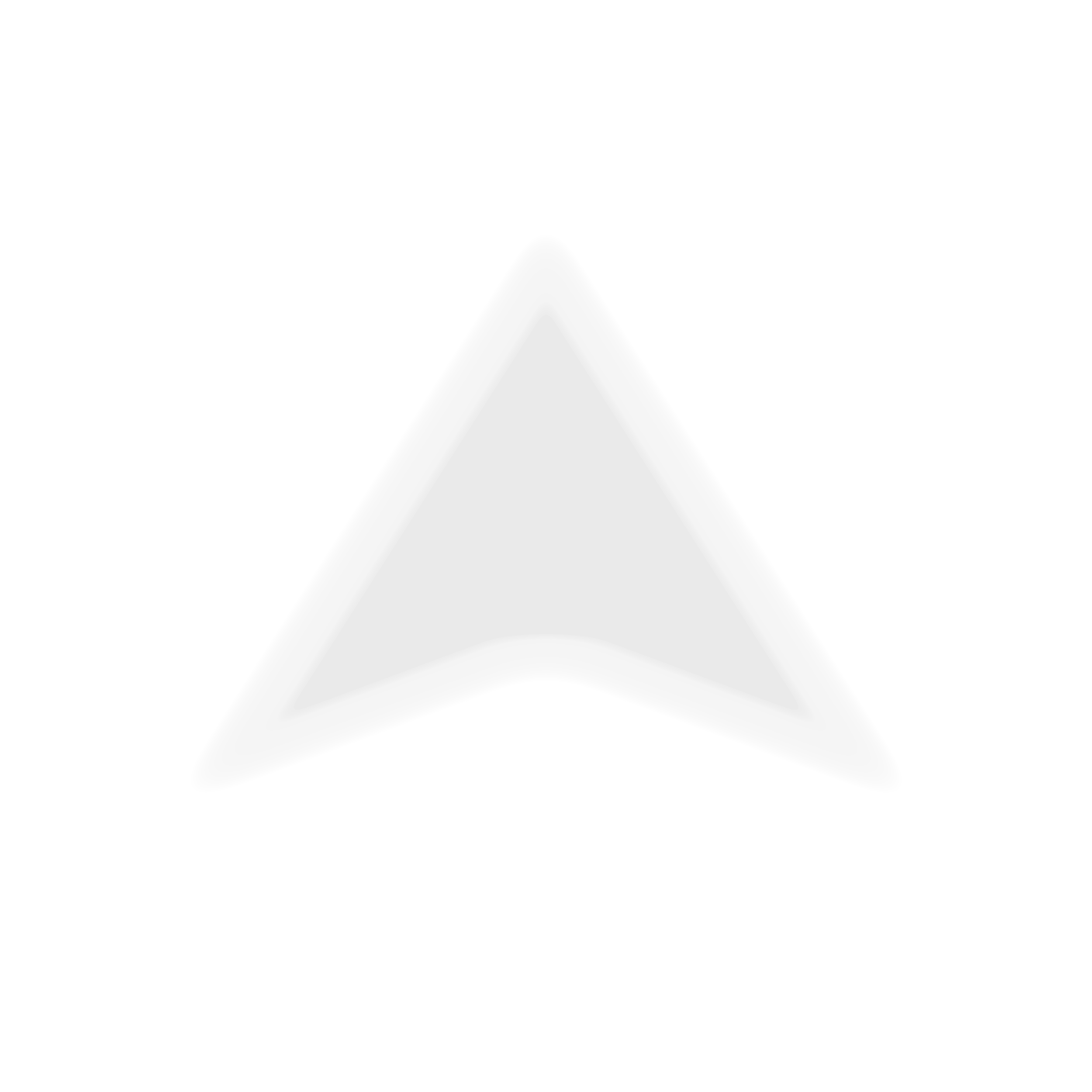 A 3D abstract geometric shape resembling a triangle with varying shades of gray