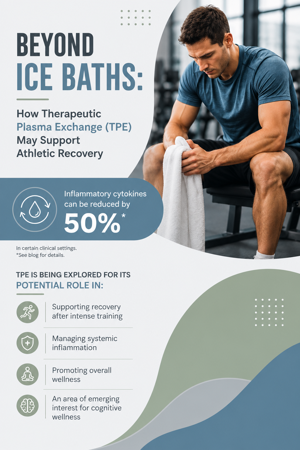 Beyond Ice Baths: How Therapeutic Plasma Exchange (TPE) May Support Athletic Recovery