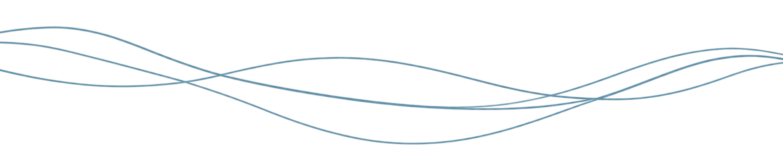 Multiple light blue wavy lines on a black background.