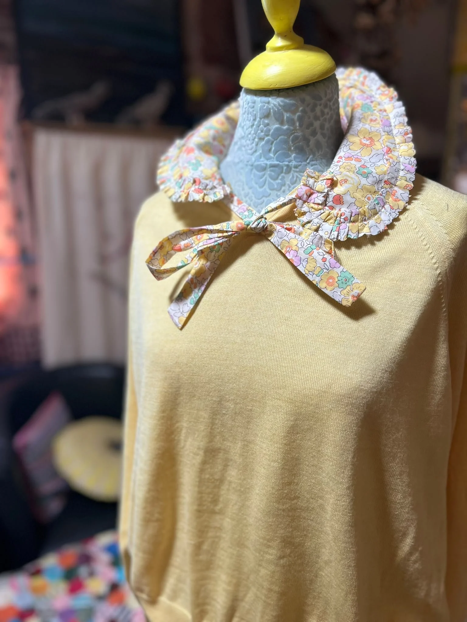 Liberty Trimmed Merino Wool Jumper