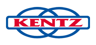 Blue and red elongated object, possibly a logo or graphic design element.