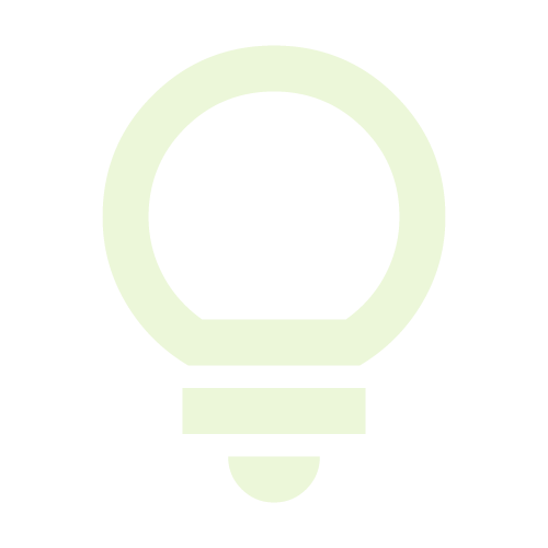 Light bulb icon on a black background.