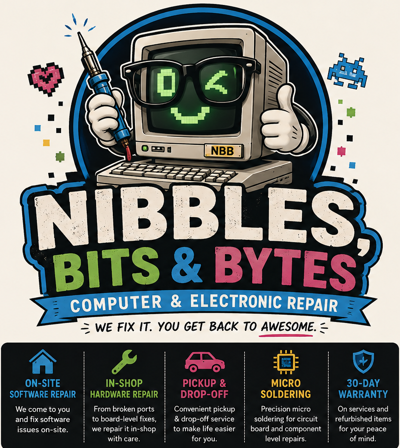 Nibbles, Bits & Bytes Custom Logo