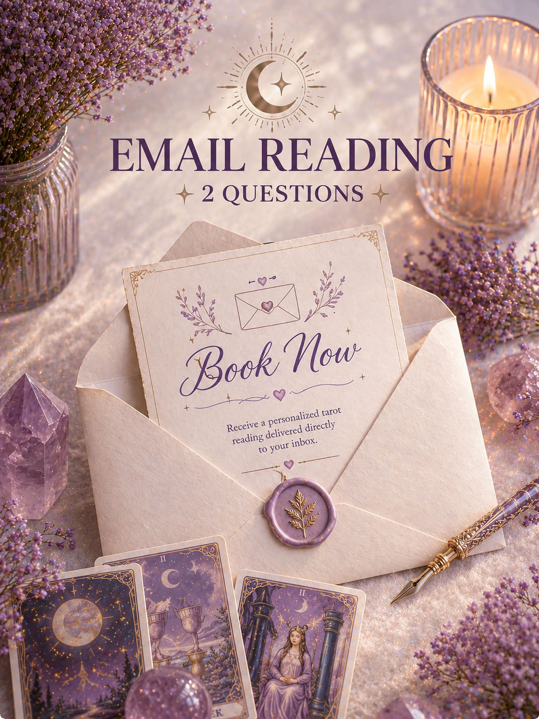 ✉️ 2 Question Tarot Reading (Email)