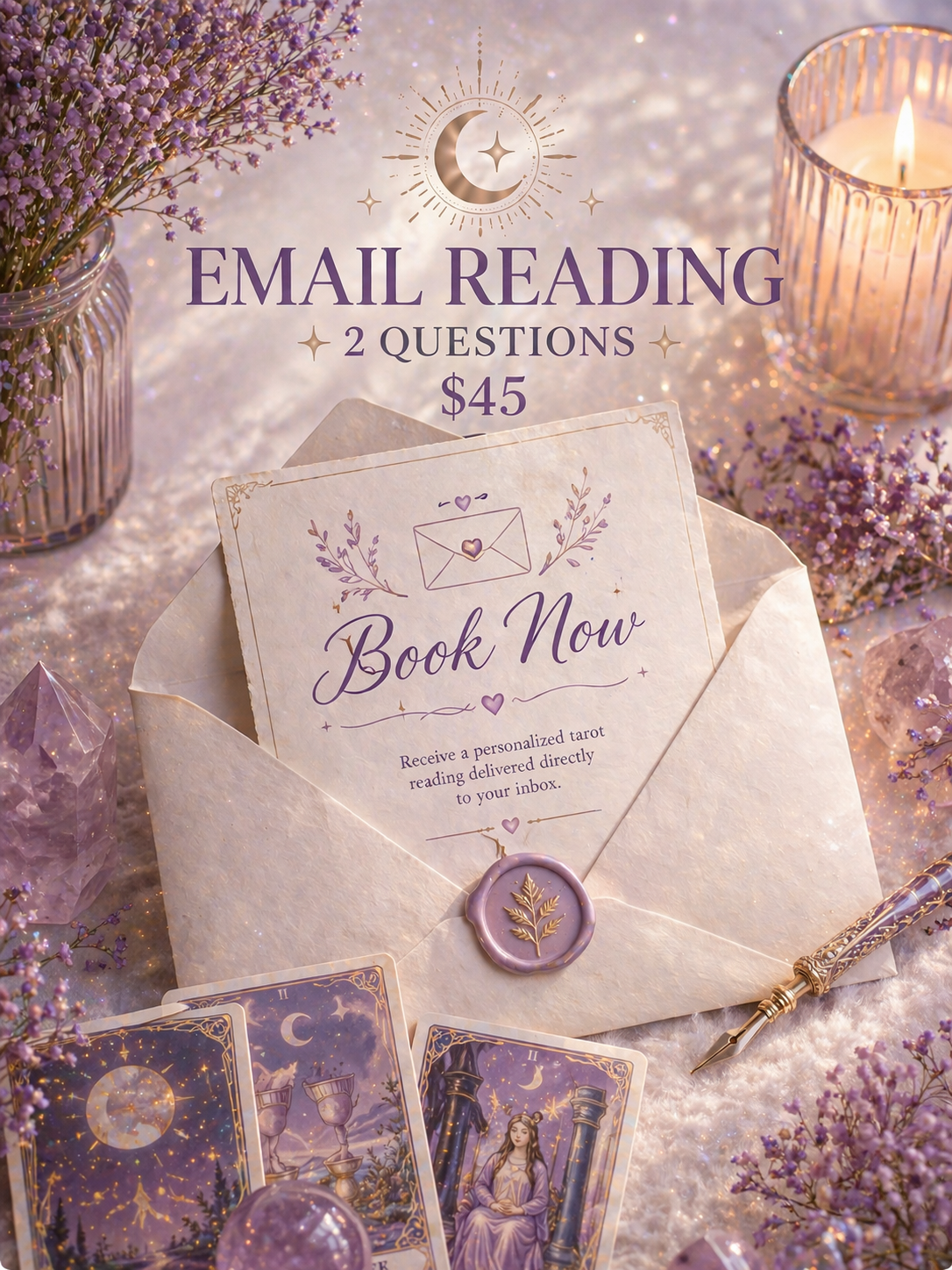 ✉️ 2 Question Tarot Reading (Email)