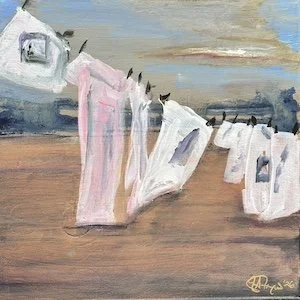 Dreary  Laundry  Day, 12"12", $200
