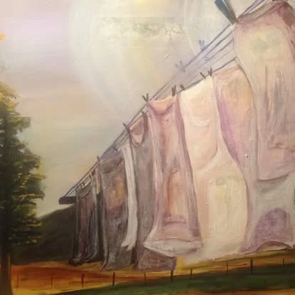 Varela Clothesline,  24"x24", SOLD