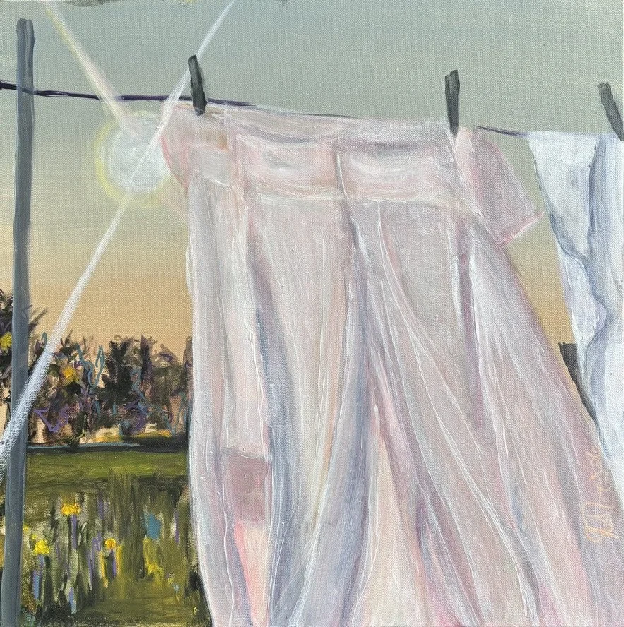 Mary’s Pink Day Duster 20"x20" Sold
