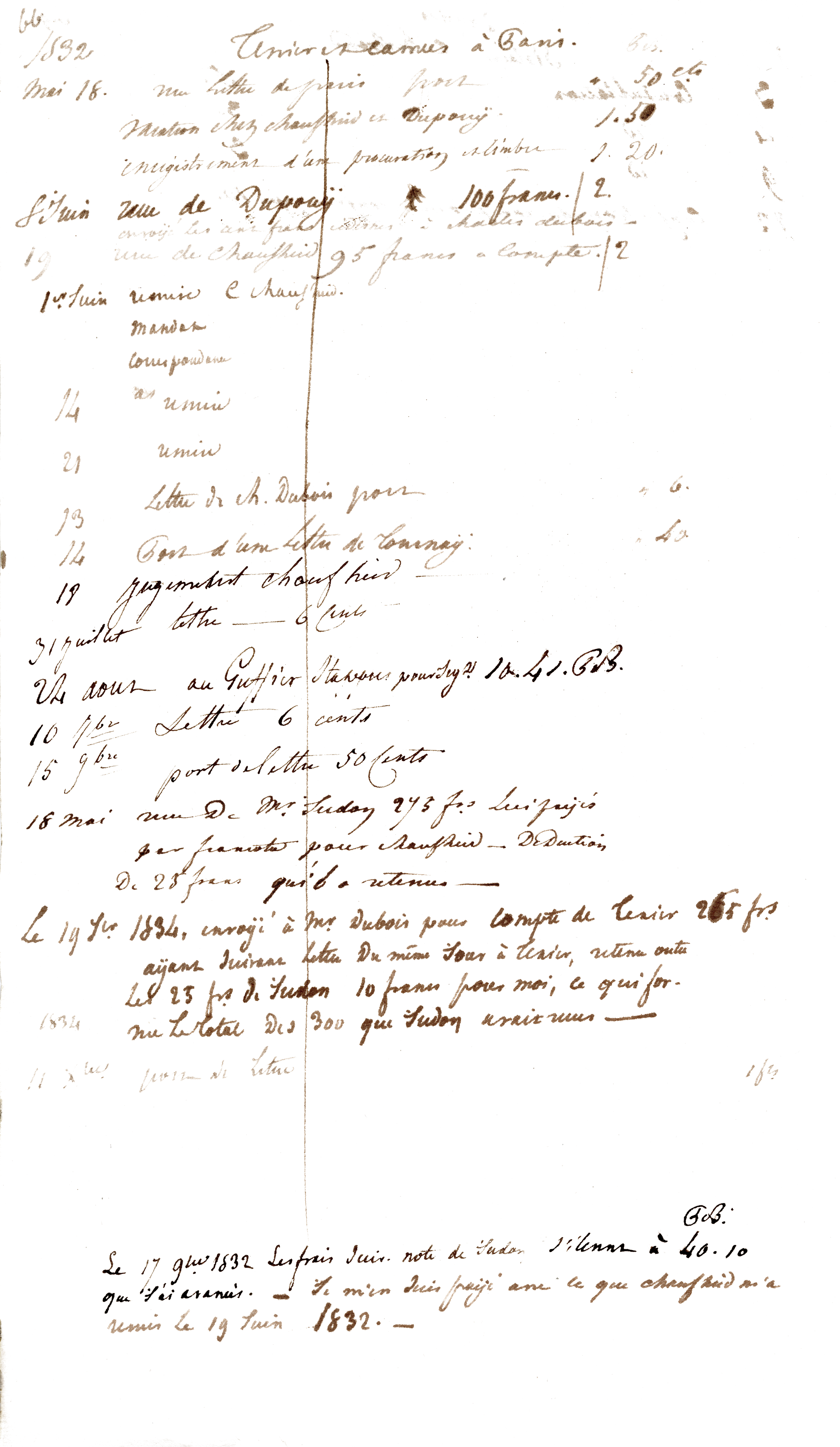Historical handwritten document in cursive script on black background.