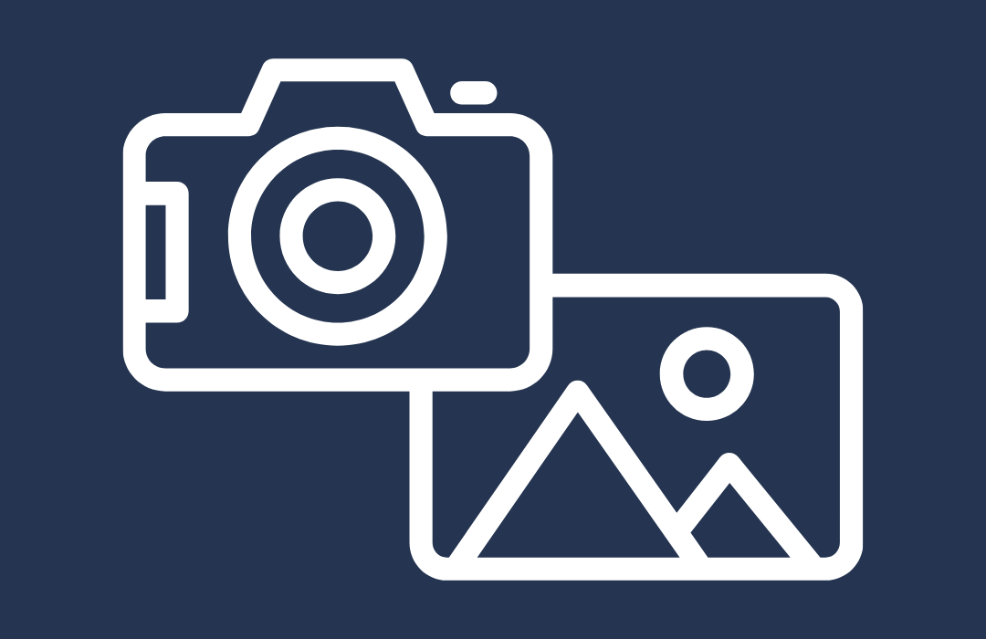 Icon of a camera and a photograph, indicating an image placeholder