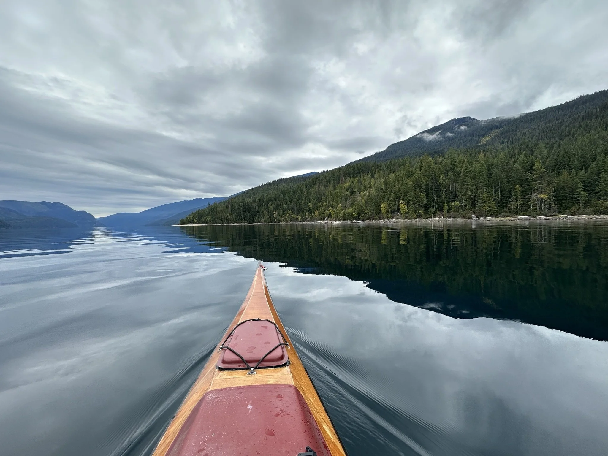 paddling along the west shore of Slocan Lake.jpeg