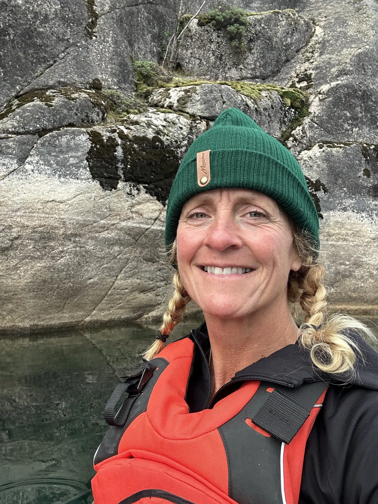 paddling along the shore near the Slocan bluffs.jpeg