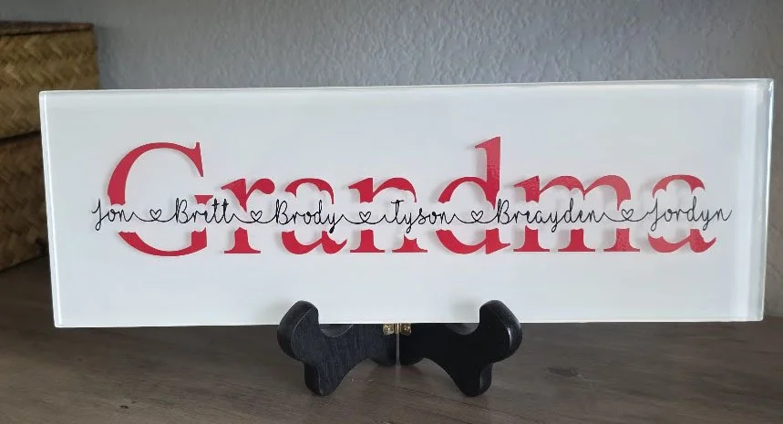Glass Nameplate