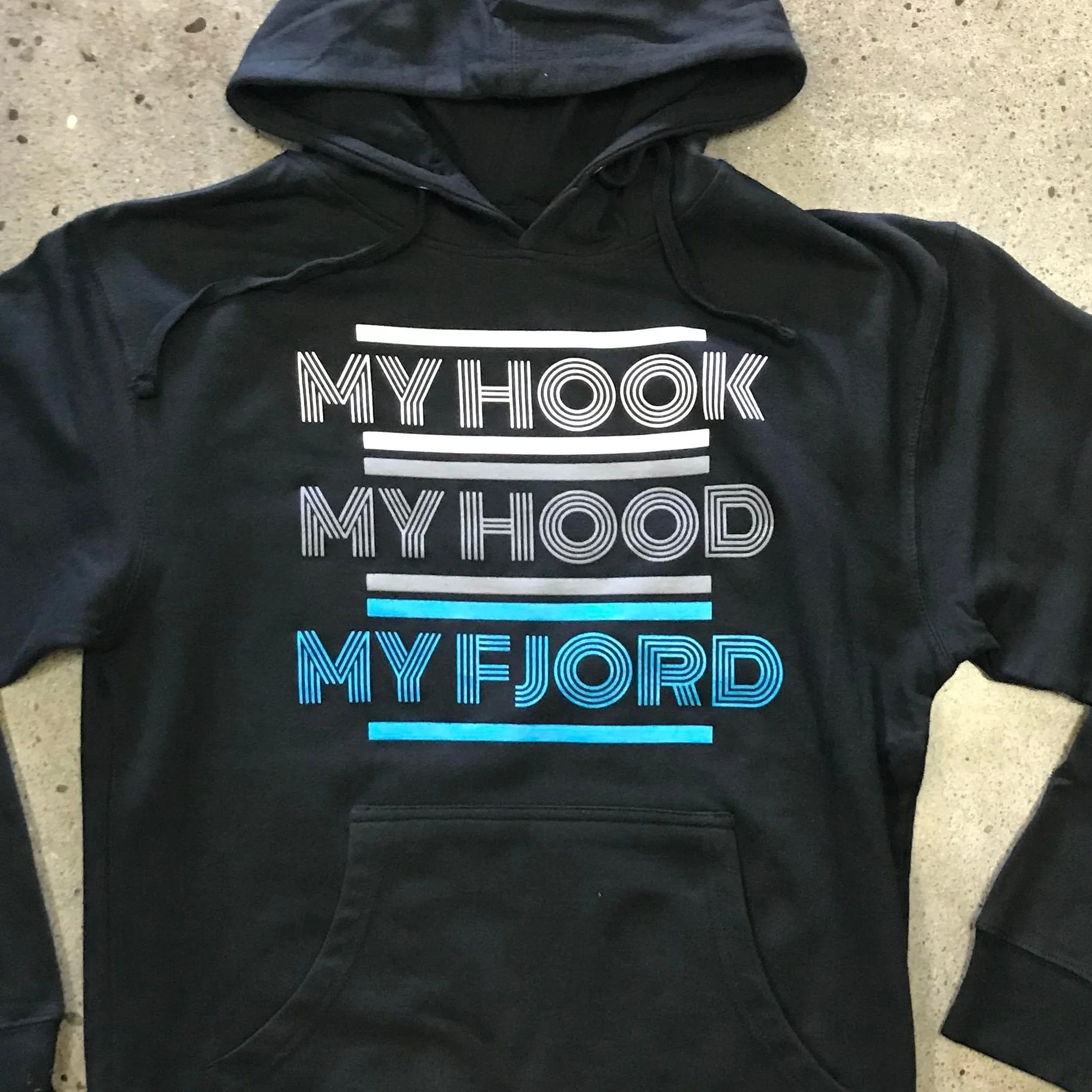 My Hook. My Hood, My Fjord Hoodies